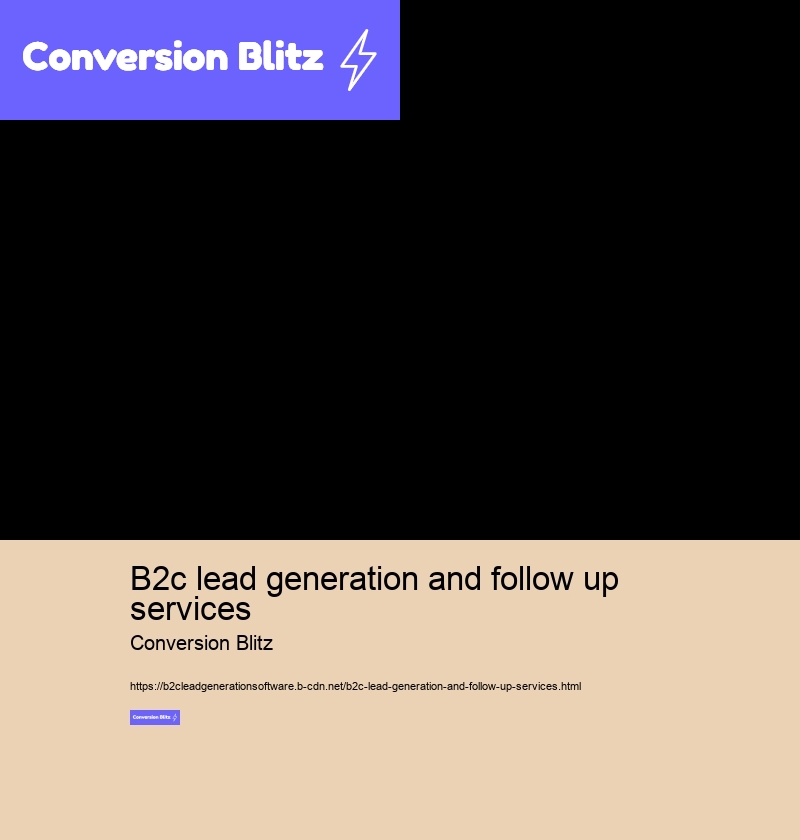 b2c lead generation and follow up services Conversion Blitz b2c lead generation and follow up services