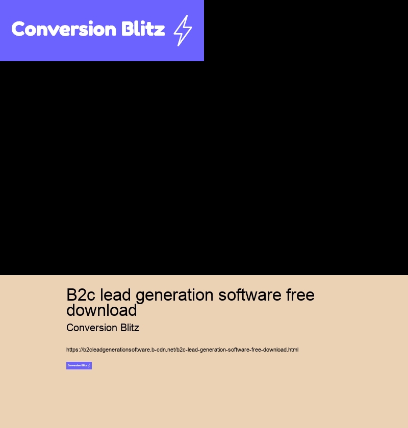 b2c lead generation software free download Conversion Blitz b2c lead generation software free download